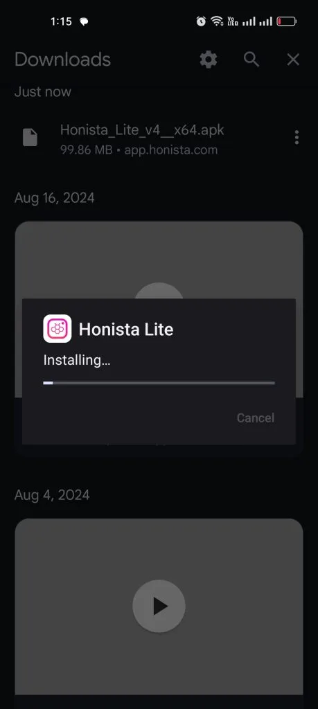 Honista lite ss 1