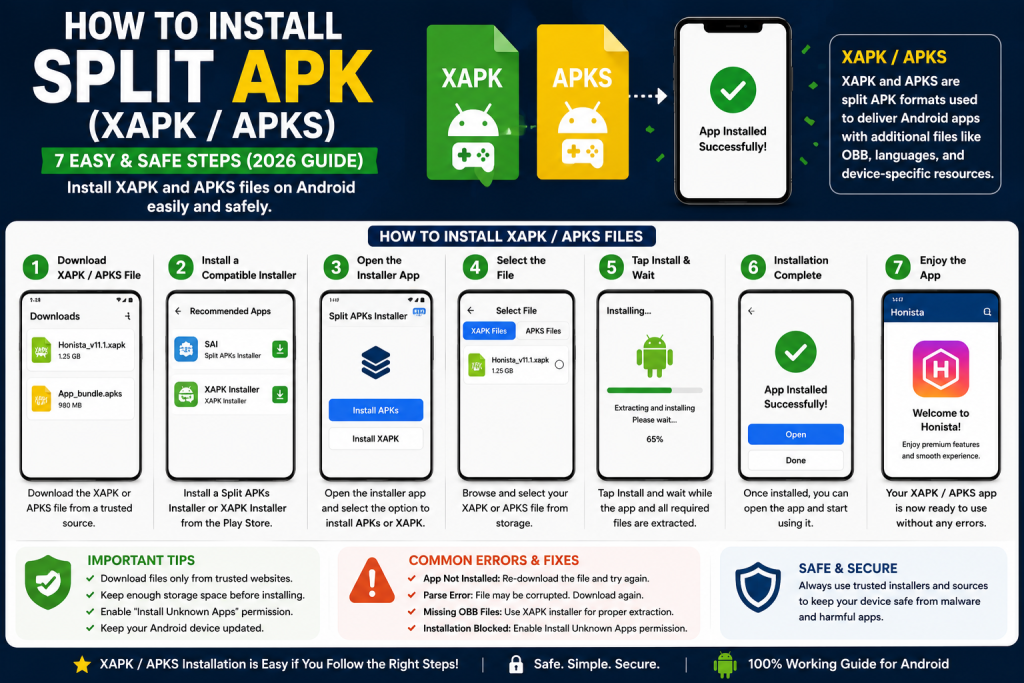 How to Install Split APK (XAPK/APKS)